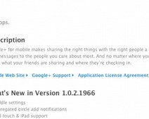 В Google+ появилась базовая поддержка iPad и iPod touch