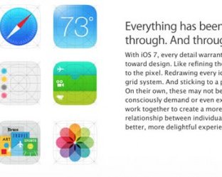 Apple продемонстрировала на своем сайте обновленные иконки стандартных приложений iOS 7