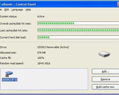 eBoostr -- аналог ReadyBoost для Windows XP