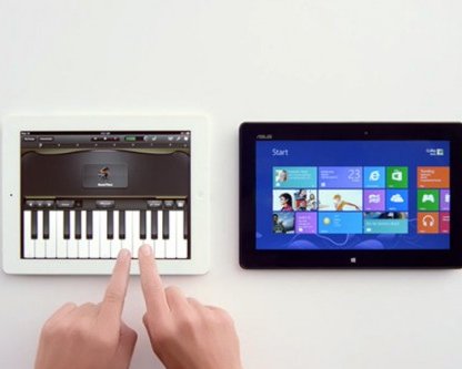 Microsoft выпустила рекламу планшета на Windows 8, в которой высмеиваются недостатки и высокая цена iPad