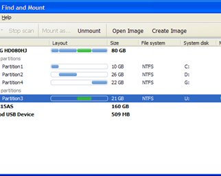 Partition Find & Mount -- находим и восстанавливаем разделы