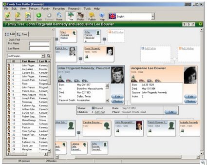 Family Tree Builder 2.0 -- построитель генеалогического дерева