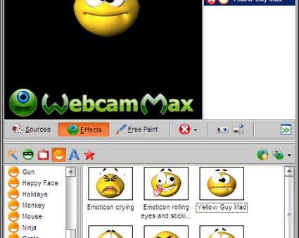 WebcamMax -- 1800 эффектов для вебкамеры